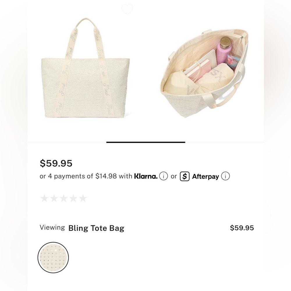 PINK Victoria's Secret Bling Tote Bag